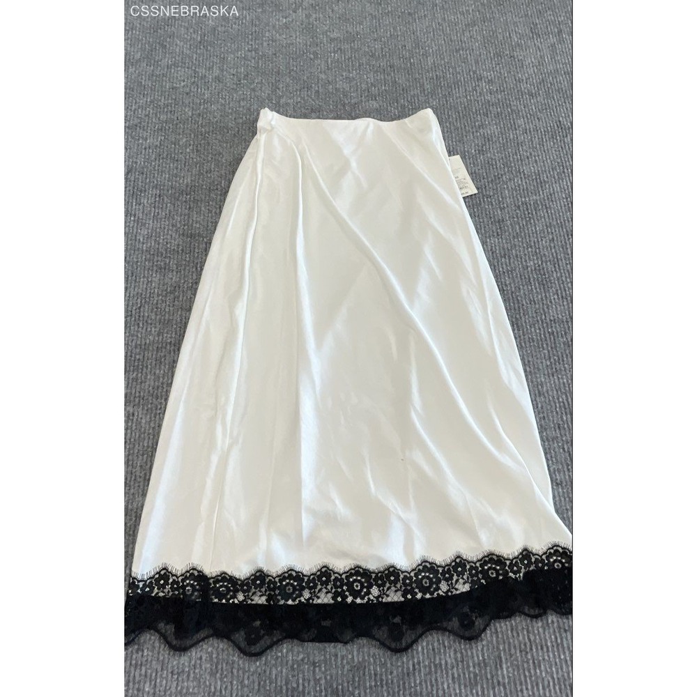 A Day Cream Women's Lace Trim Midi Skirt - Size XS